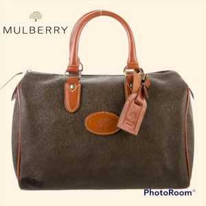 Vintage MULBERRY Leather Bowling Bag